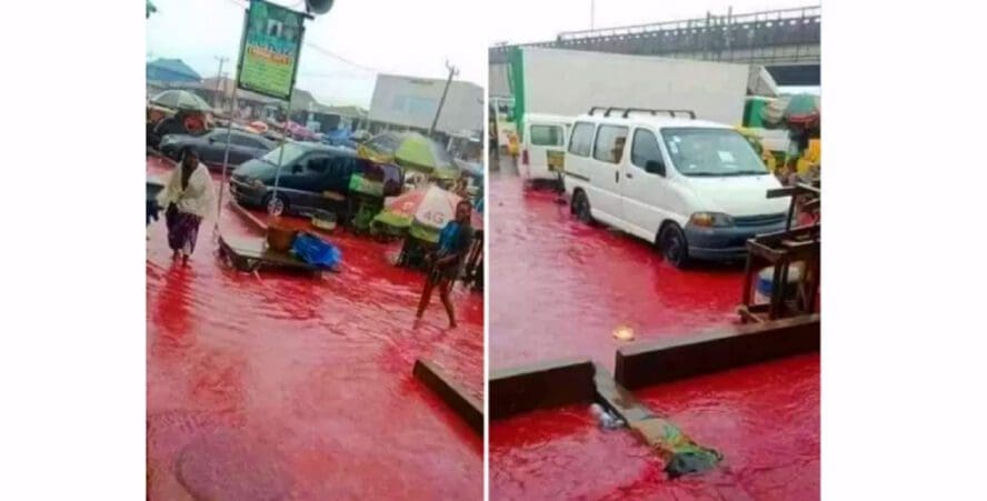 ادعاء الأمطار في نيجيريا كانت بلون الدم هو ادعاء زائف جزئي فتبينوا